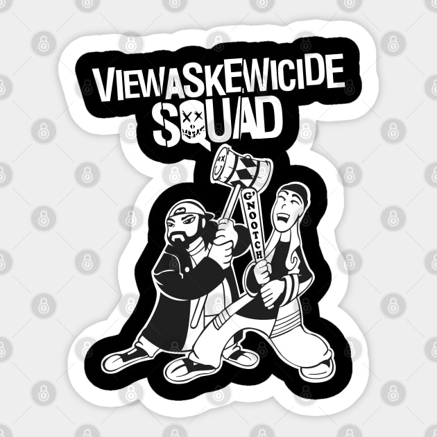 View Askewicide Squad Sticker by WhatProductionsBobcaygeon